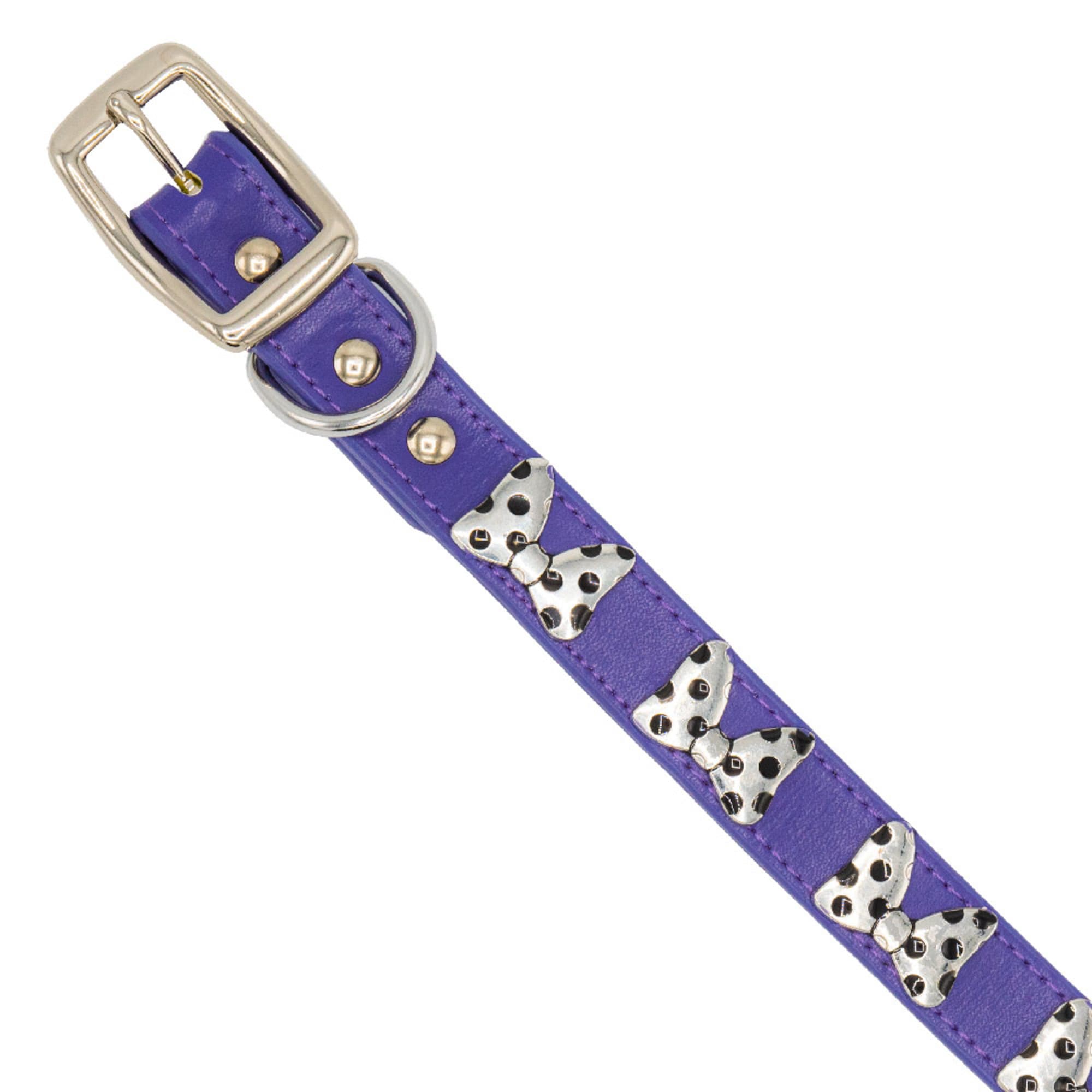 Buckle-Down Disney Minnie Mouse Vegan Leather Dog Collar， X-Small