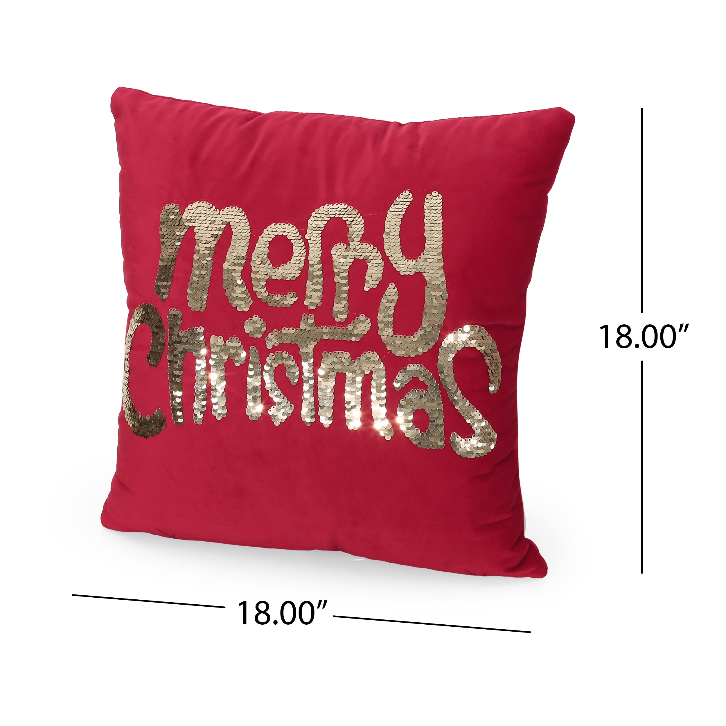 Bolivar Glam Velvet Christmas Throw Pillow Cover