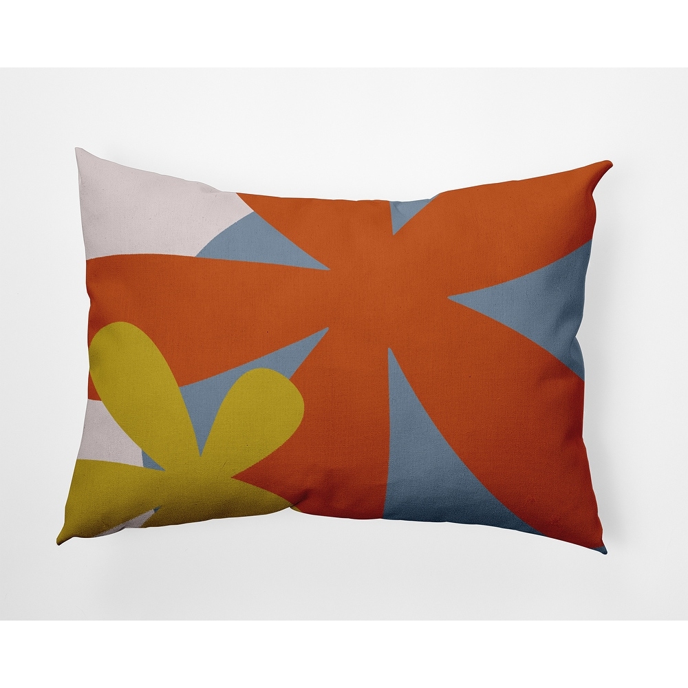 Bold Flowers Polyester Indoor/Outdoor Pillow