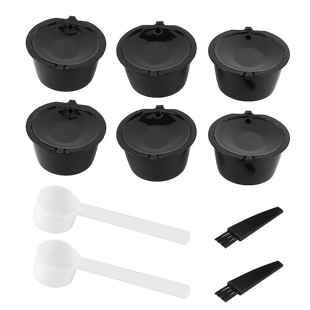 2Sets Coffee Capsule Pods Reusable Refillable Filter Cup Fit for Nestle DOLCE GUSTO Coffee Machines