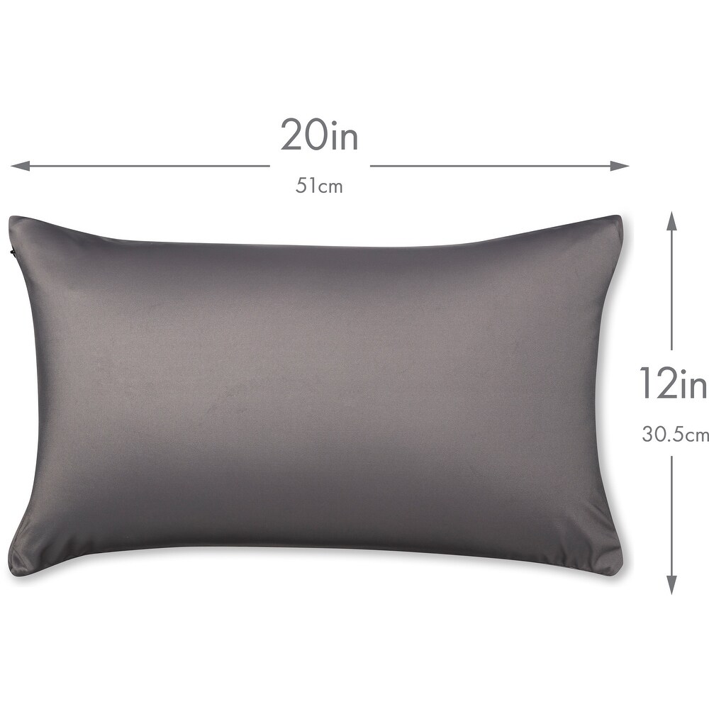 Throw Pillow Cozy Soft Microbead Stone Grey: 1 Pc