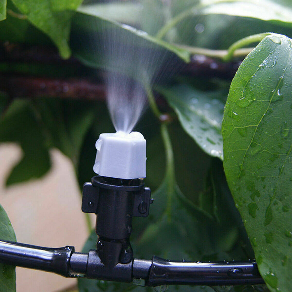 Oture Garden Patio Water Mister Air Misting Cooling Micro Irrigation System Sprinkler 30ft and9 Mist Nozzles