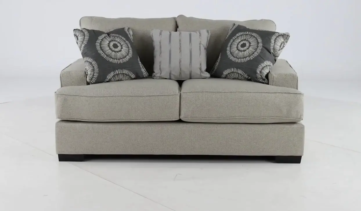 Raven Flax Gray Loveseat