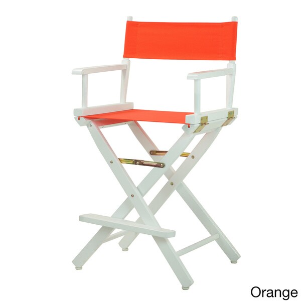 White Frame 24-inch Director's Chair