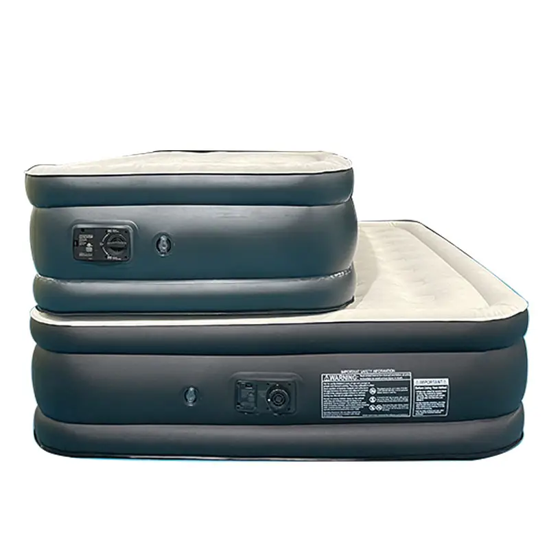 Factory customized small medium and large size inflatable mattress with built in electric pump for inflatable mattresses