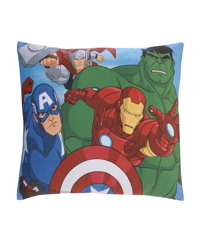 Marvel Avengers Fight The Foes Toddler Pillow  15 x 3.5