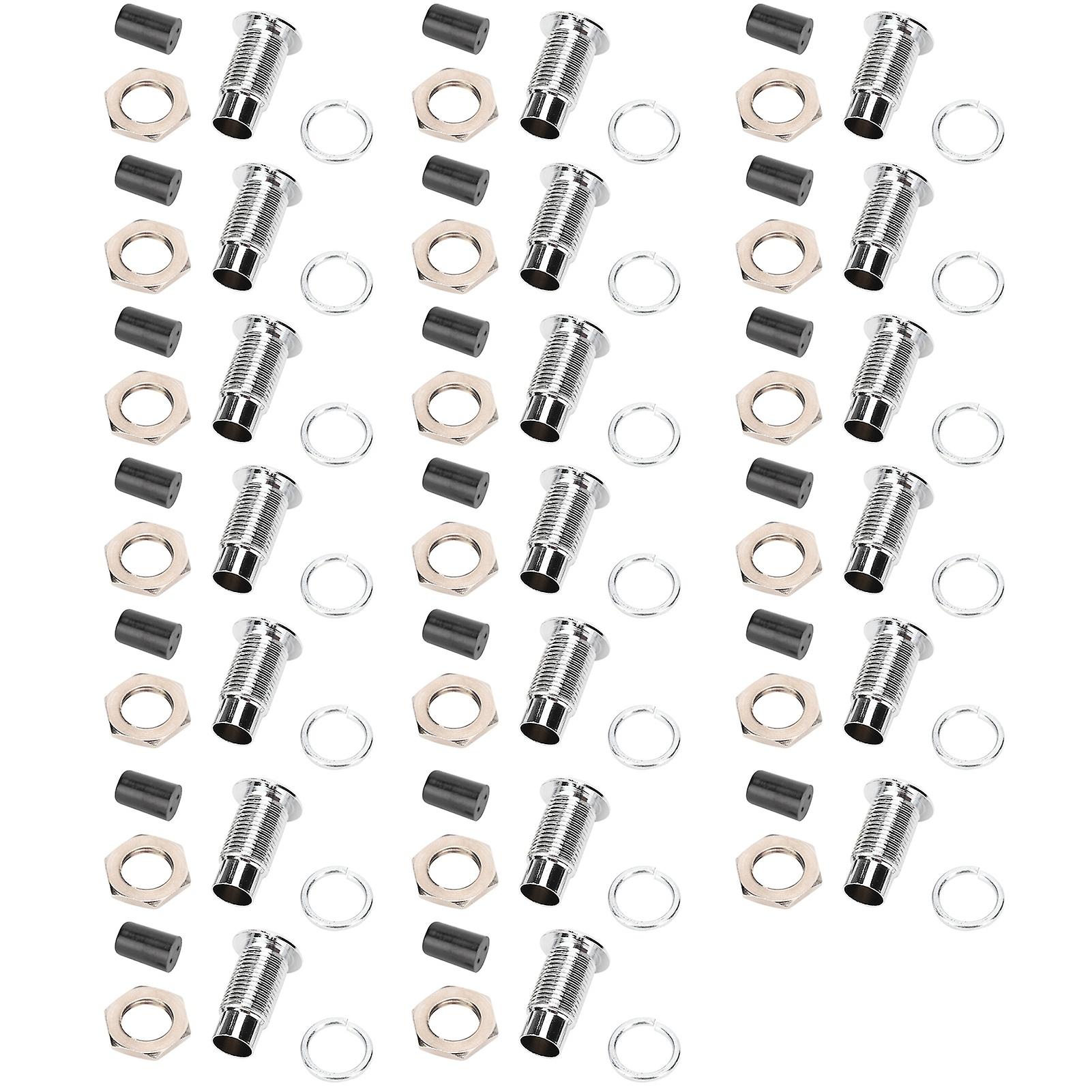 20pcs Led Holder Bezel Mount Lightemitting Diode Flat Metal Brass Base Industrial Control 5mm