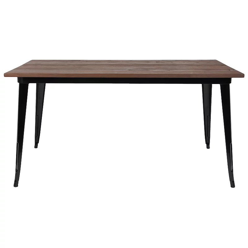 Flash Furniture Rectangular Mixed Media Dining Table