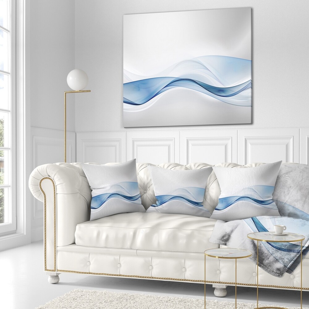 Designart '3D Wave of Water Splash' Abstract Throw Pillow