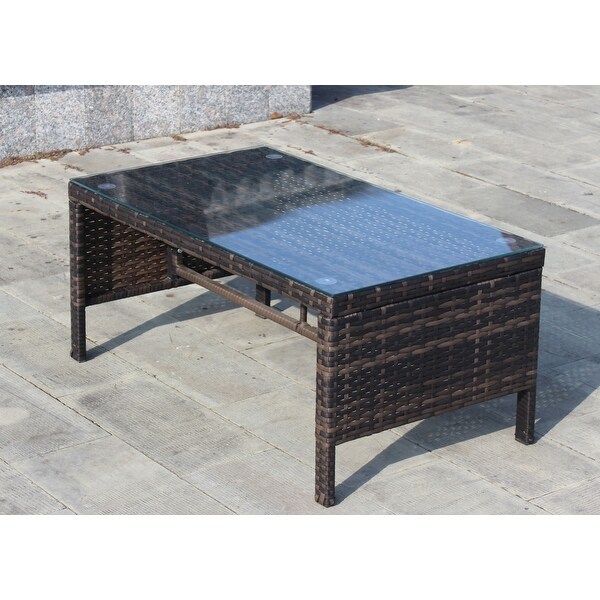 Outdoor patio Furniture 1 Coffee Table，Rattan