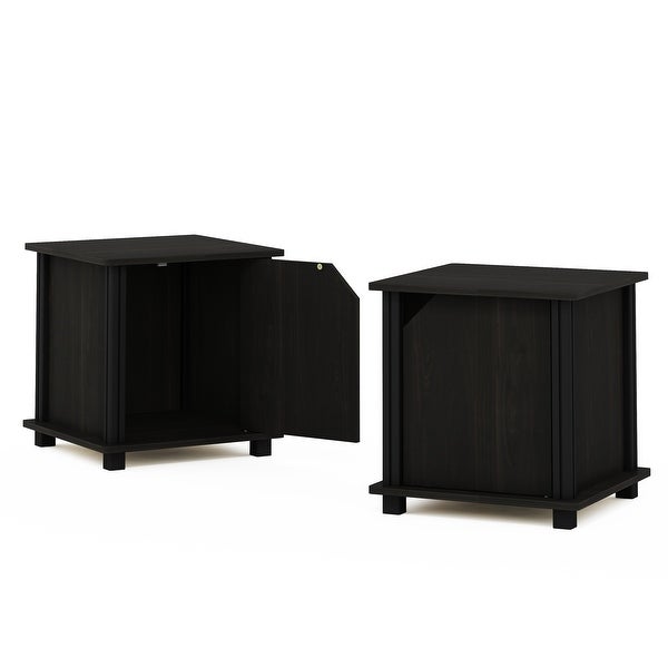 Furinno Brahms End Table with Storage