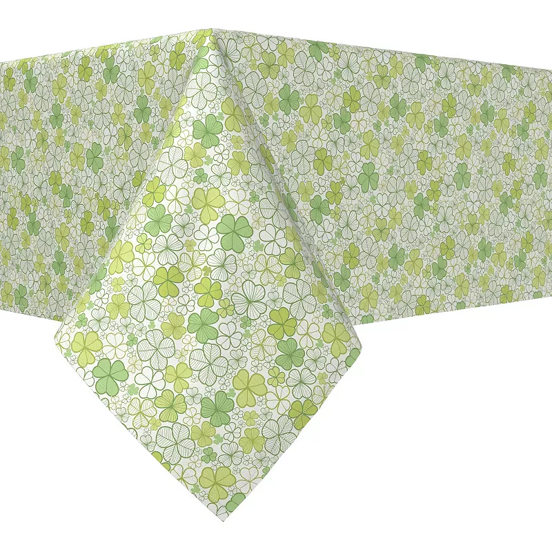 Square Tablecloth， 100% Polyester， 60x60， Pastel Clover