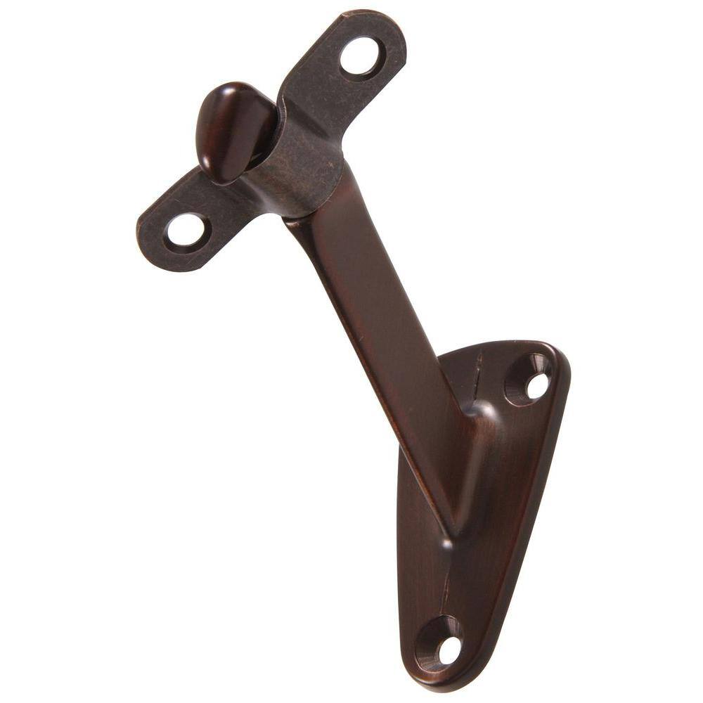 Hardware Essentials Antique Bronze Heavy Duty Handrail Bracket (5-Pack) 852875