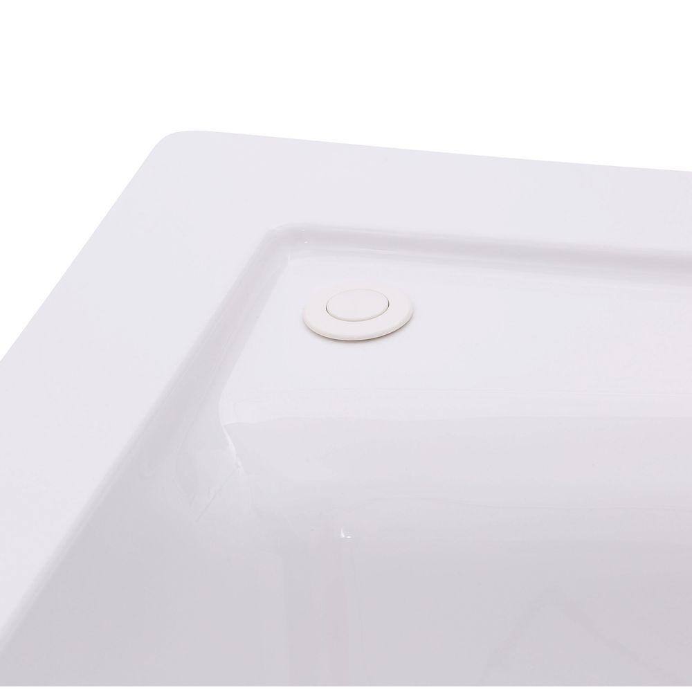 American Standard EverClean 60 in. x 32 in. Reversible Drain Whirlpool Tub in White 2422LC.020