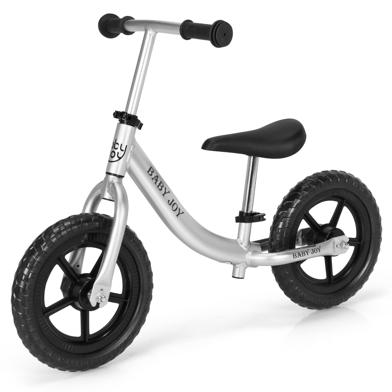 BABY JOY Kids Balance Bike, No Pedal Training Bicycle with Adjustable Handlebar & Seat