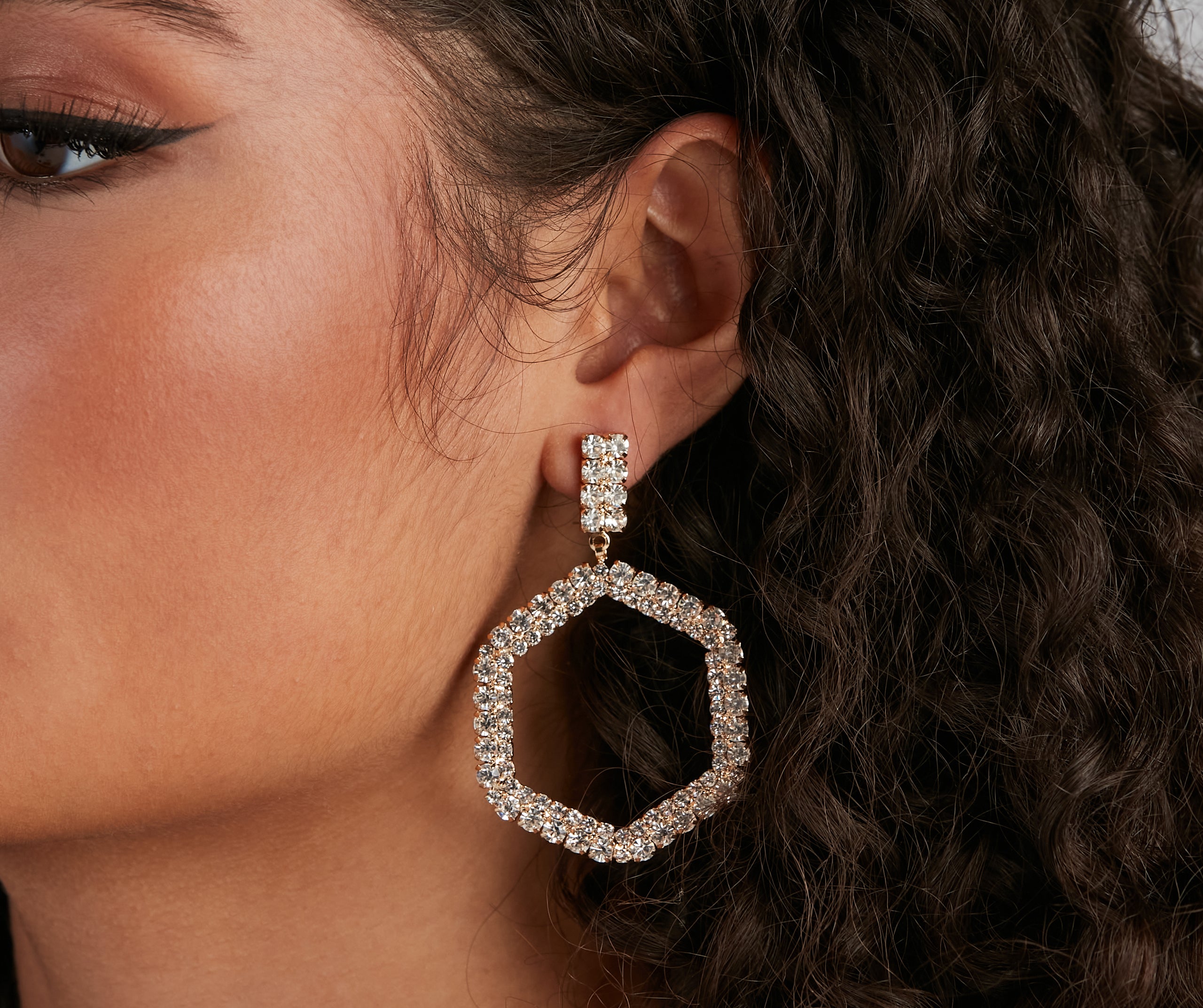 Sense Of Glam Rhinestone Earrings