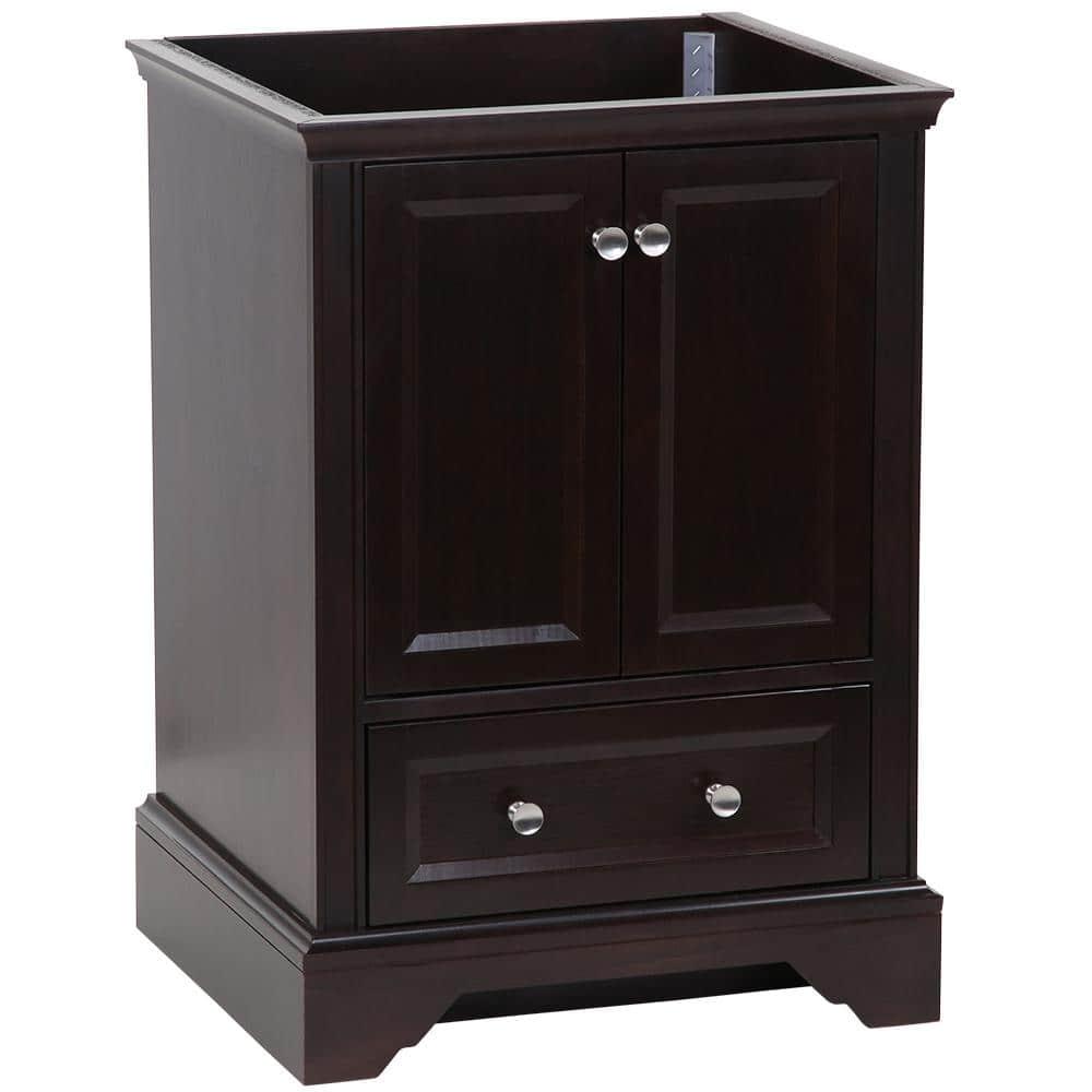 Home Decorators Collection Stratfield 2417 in W x 2157 in D x 3425 in H Bath Vanity Cabinet Only in Chocolate