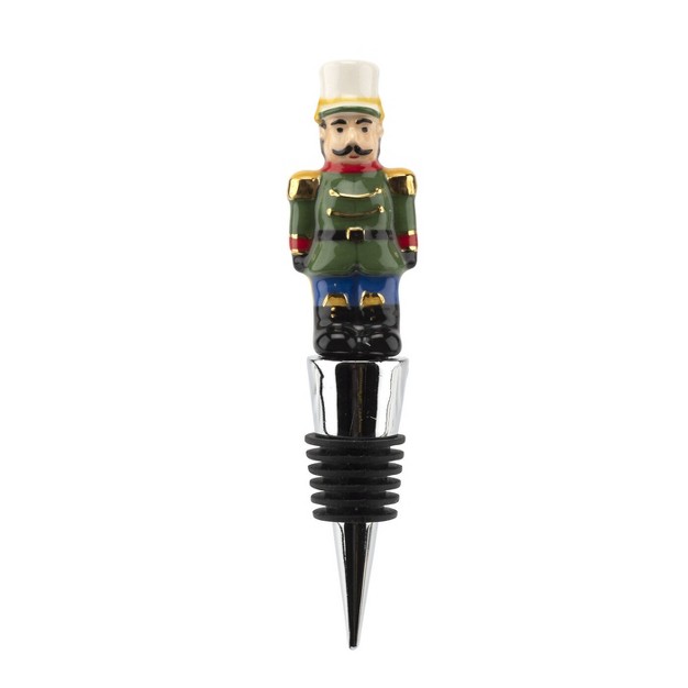 Spode Christmas Tree Wine Bottle Stopper Nutcracker