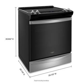 Whirlpool 6.4 cu. ft. Single Oven Electric Range with Air Fry Oven in Fingerprint Resistant Stainless Steel WEE745H0LZ