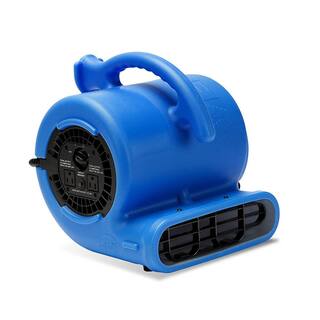 B-Air 14 HP Air Mover Blower Fan for Water Damage Restoration Carpet Dryer Floor Home and Plumbing Use in Blue BA-VP-25-BL