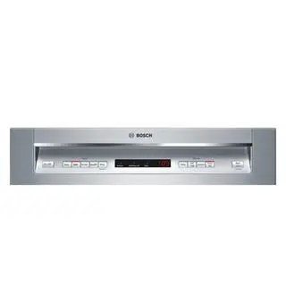 Bosch 300 Series 24 in Front Control Built-In Stainless Steel Dishwasher w3rd Rack Stainless Steel Tall Tub 44dBA 5-Cycles SHEM63W55N