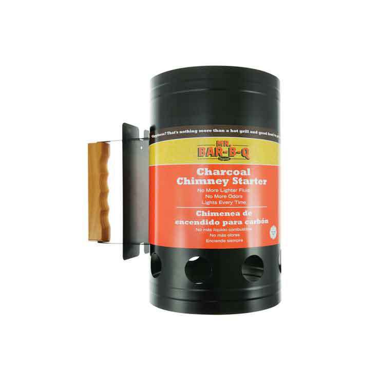 Mr BBQ Charcoal Chimney Starter  Black