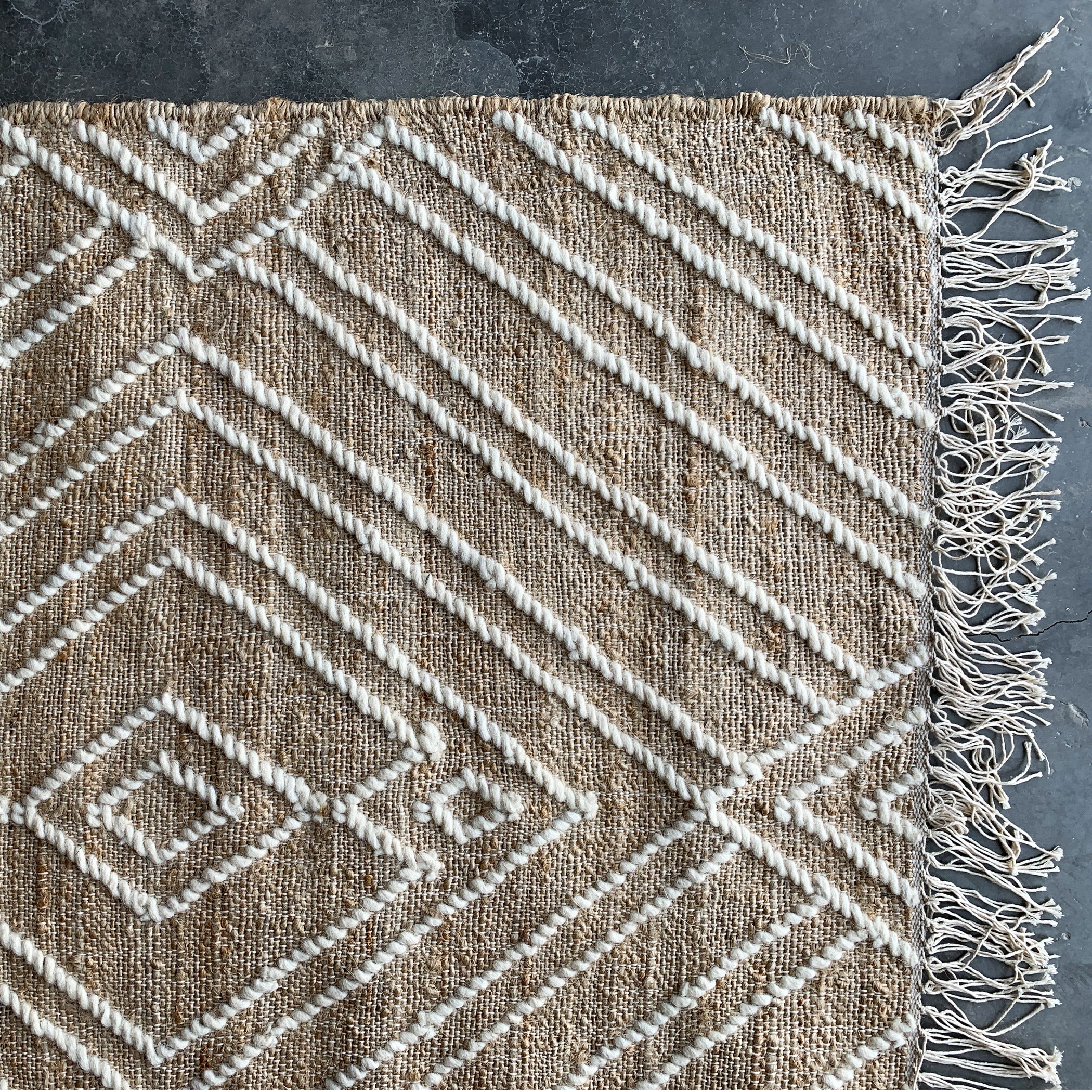 90X300 Cm Handmade Rug Jute Jh-2698-Long