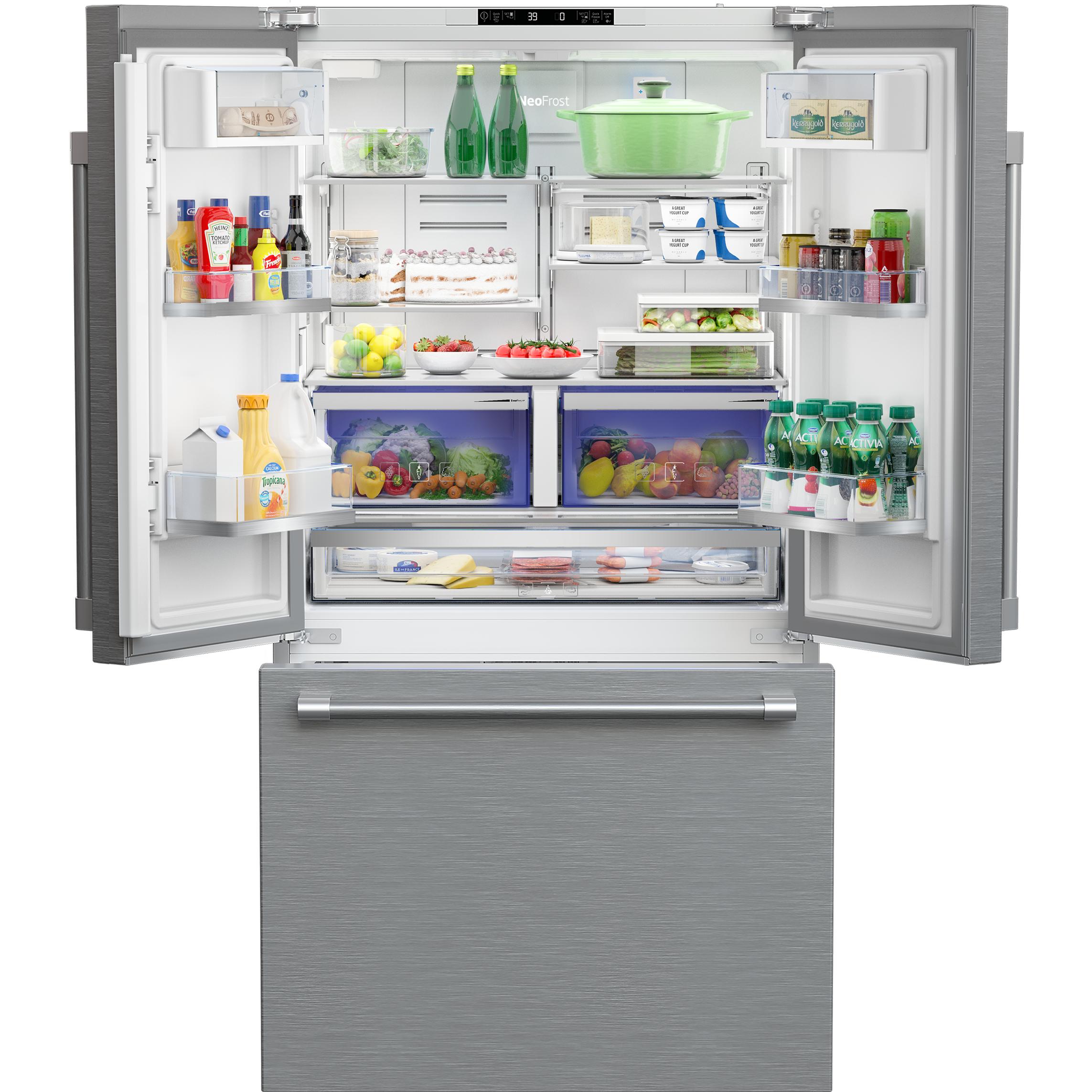 beko 36-inch, 19.86 cu.ft. Freestanding 3-Door Refrigerator with Internal Ice Maker BFFD3624XSS