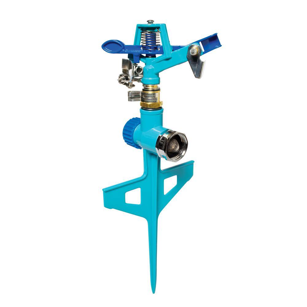 AQUA JOE 360-Degree Indestructible Zinc Impulse Sprinkler AJ-ISSS