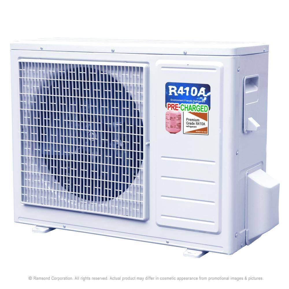 Ramsond DIY Super Efficiency 12000 BTU 1 Ton Inverter Ductless Mini Split Air Conditioner and Heat Pump - 110V60Hz 37SEG