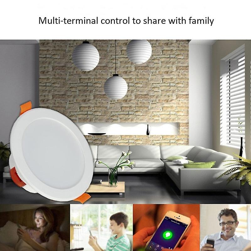 Wifi Smart Downlight Recessed Ceiling Light 7w Rgbcw Colorful Smart Light For Google Home Amazon Ae