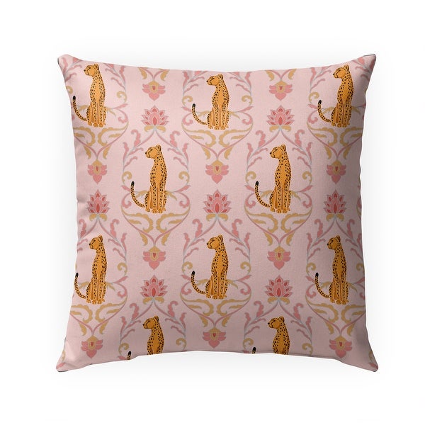 WILD CAT PINK Indoor|Outdoor Pillow By Kavka Designs