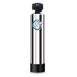 KING WATER FILTRATION Platinum Series 25 GPM 6-Stage Water Municipal Filtration and Salt-Free Conditioning System (Treats up to 6 Bathrooms) KW-PLA-MUN-1354