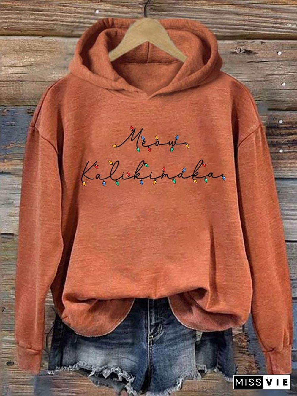 Women's Hawaiian Christmas Mele Kalikimaka Hoodie