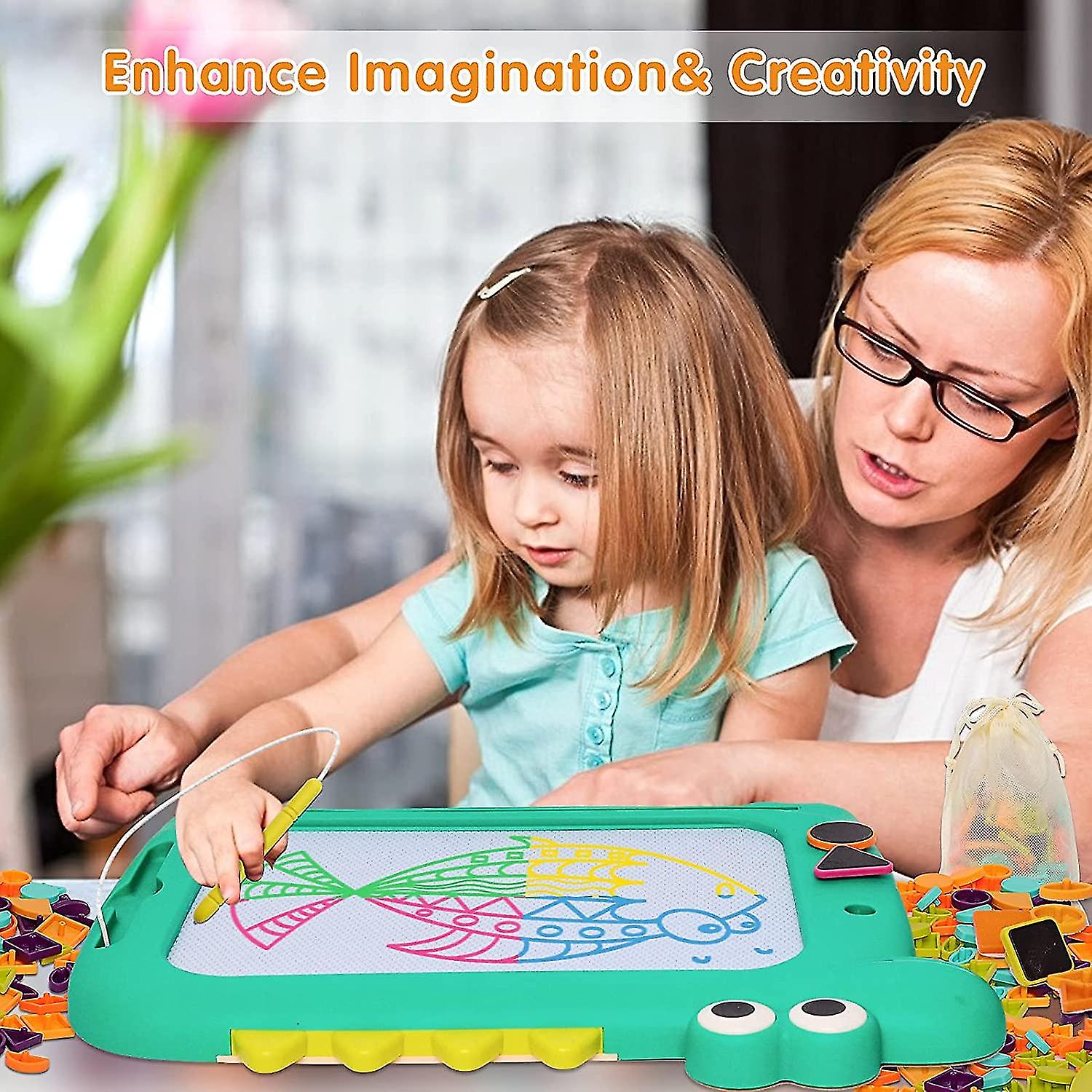 Drawing Magnetic Board Children Puzzle Game Kids Educational Learning Toys