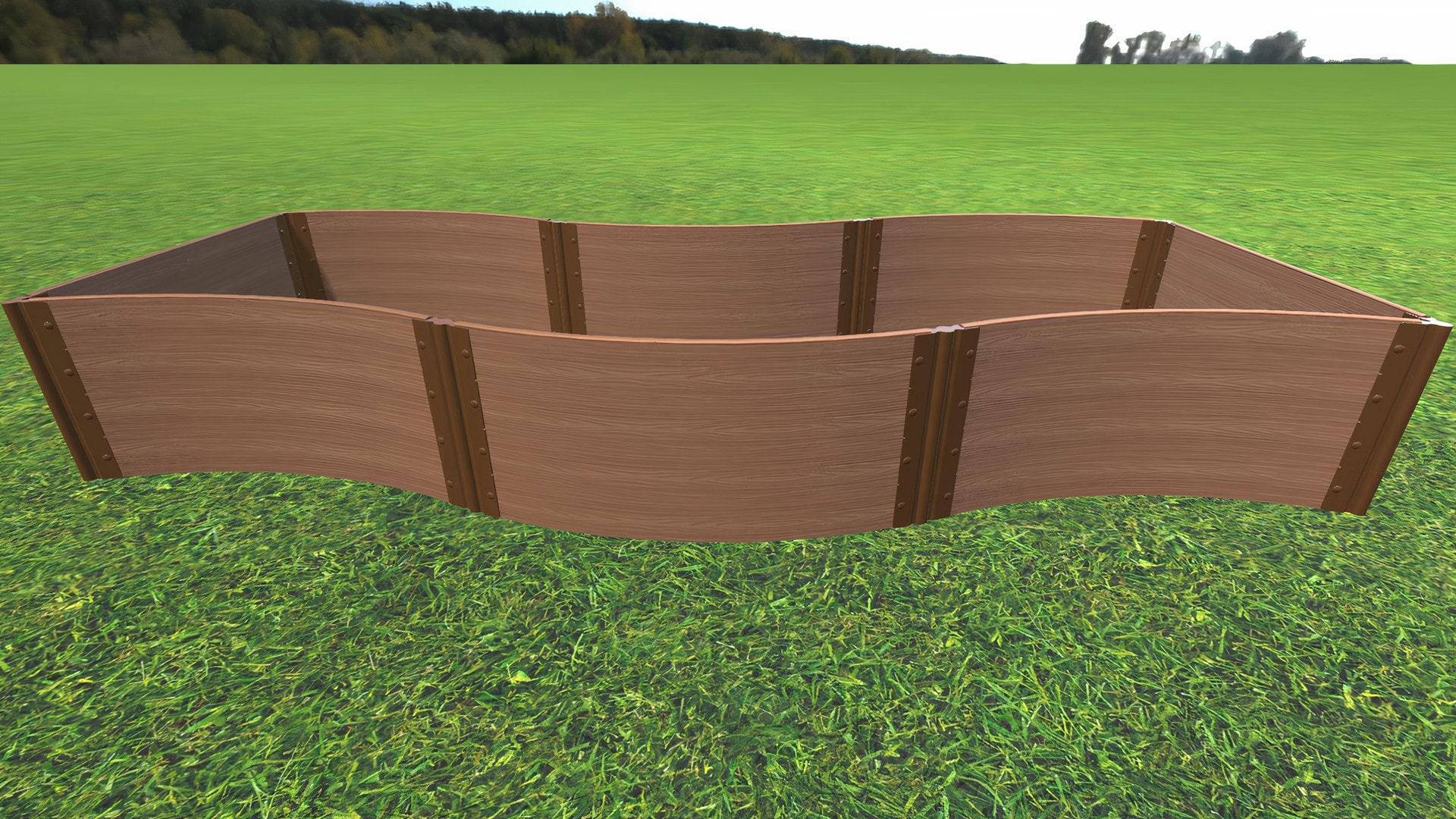 'Lazy Curve' - 4' x 12' Raised Garden Bed