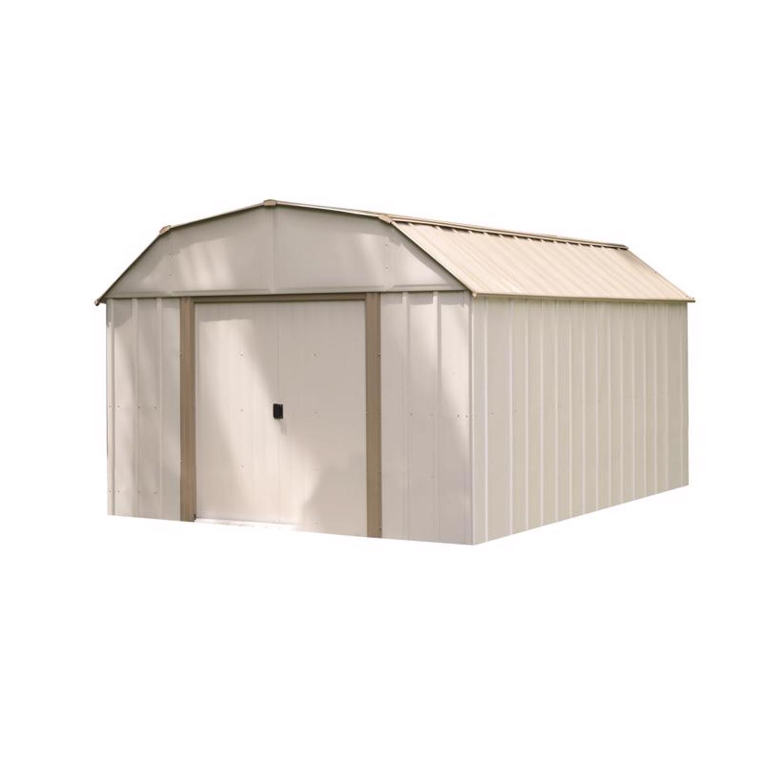 Arrow Lexington 10 ft. x 14 ft. Metal Vertical Barn Storage Shed without Floor Kit