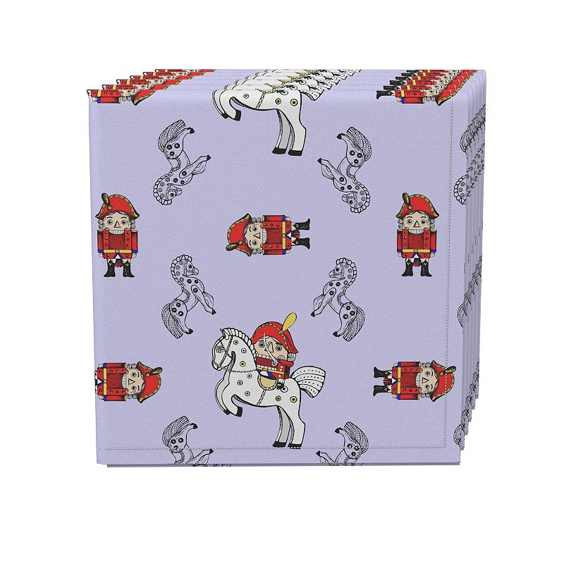 Napkin Set， 100% Polyester， Set of 4， 18x18， Nutcracker Fairy Tale