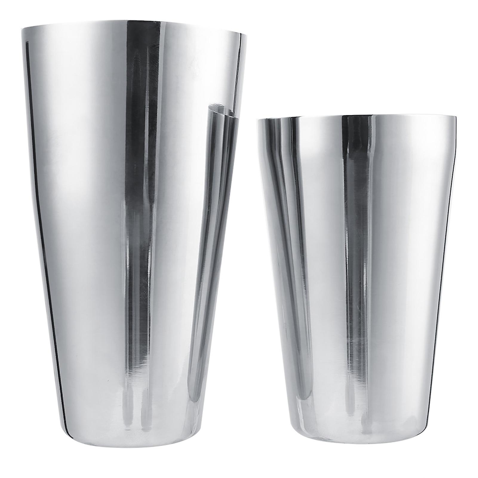 Stainless Steel Wine Cocktail Shaker Set Mixing Making Drinking Container Barware (800/600ml)