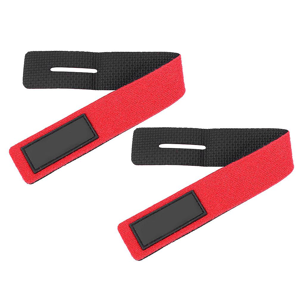 2pcs Magic Waterproof Safety Fishing Rod Belt Strap Pole Tie Exquisite Beam Rod String Red