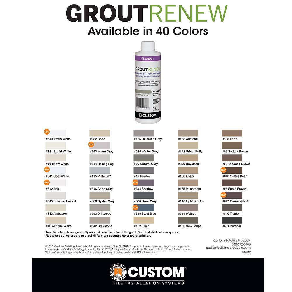 Custom Building Products Polyblend #541 Walnut 8 oz. Grout Renew Colorant GCL541HPT