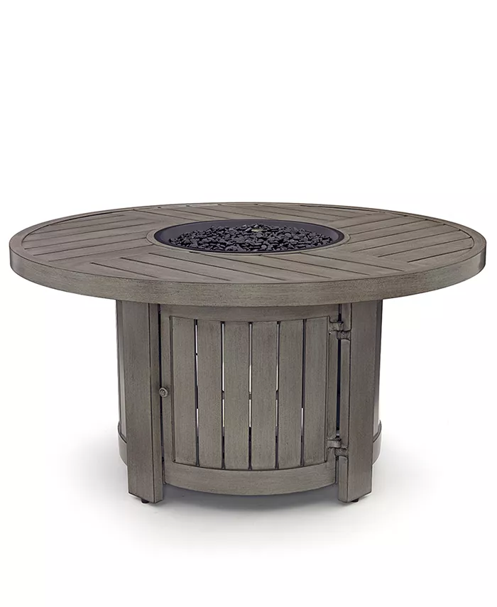 Agio CLOSEOUT! Tara 5-Pc. Round Fire Pit Chat Set (1 Fire Pit and 4 C-Spring Chairs)