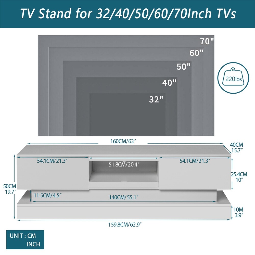 Entertainment Center TV Stand for Up to 55\