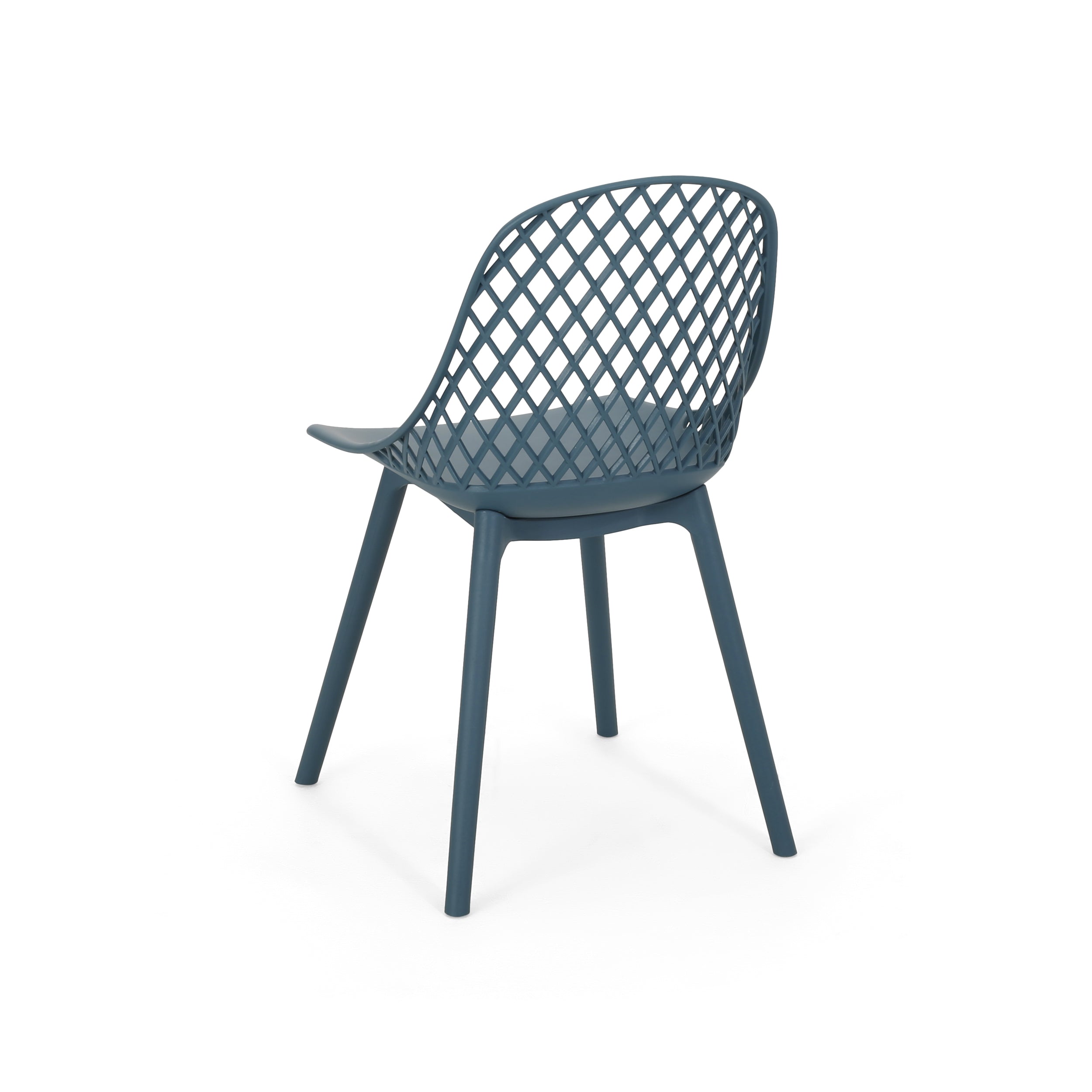 Lucy Outdoor Modern Dining Chair (Set of 4)