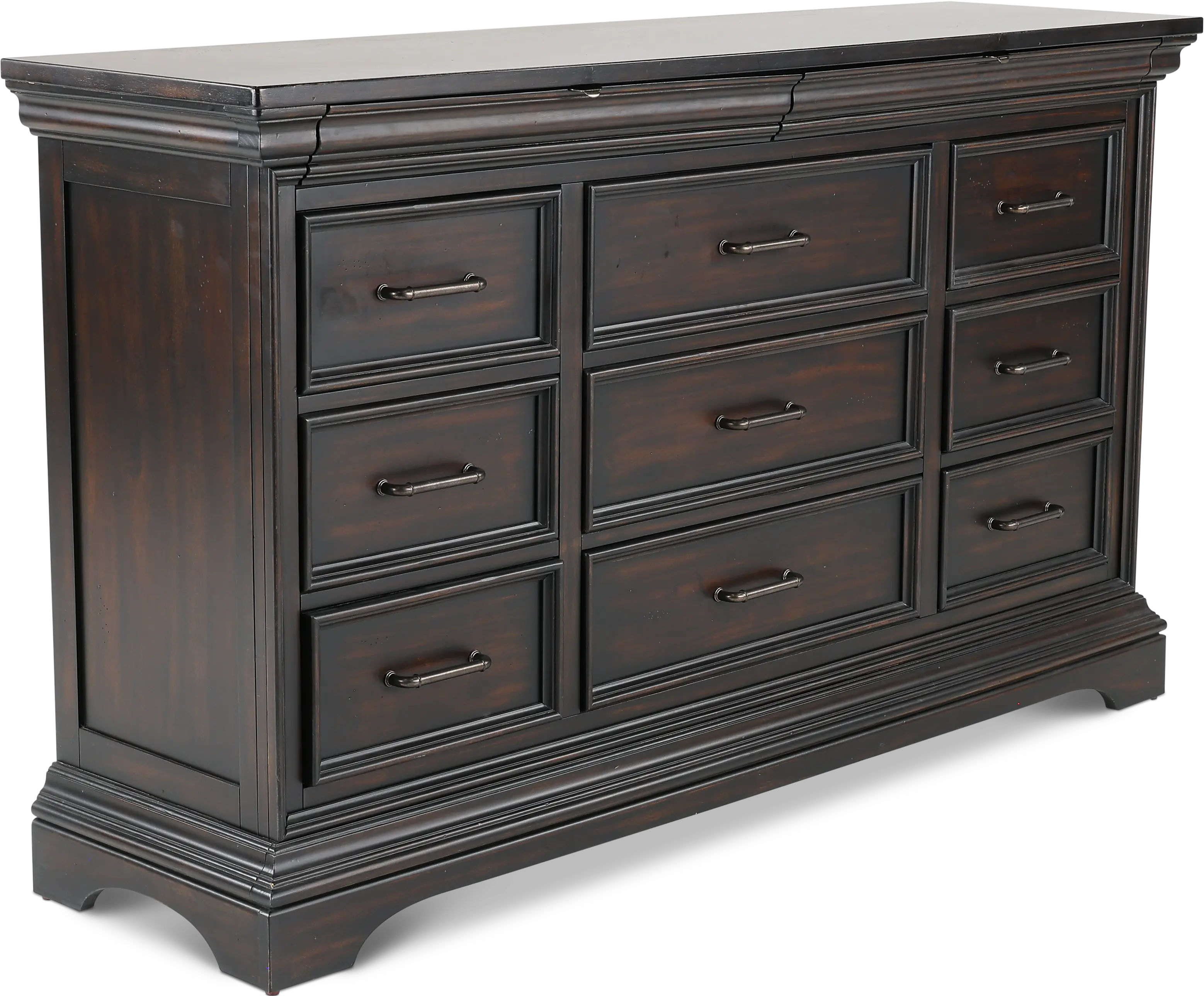 Caldwell Dark Brown Dresser