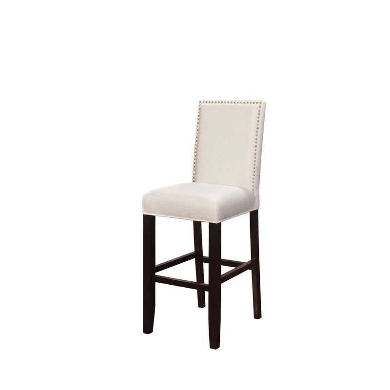 Linon James Crystal White 30 inch Bar Stool