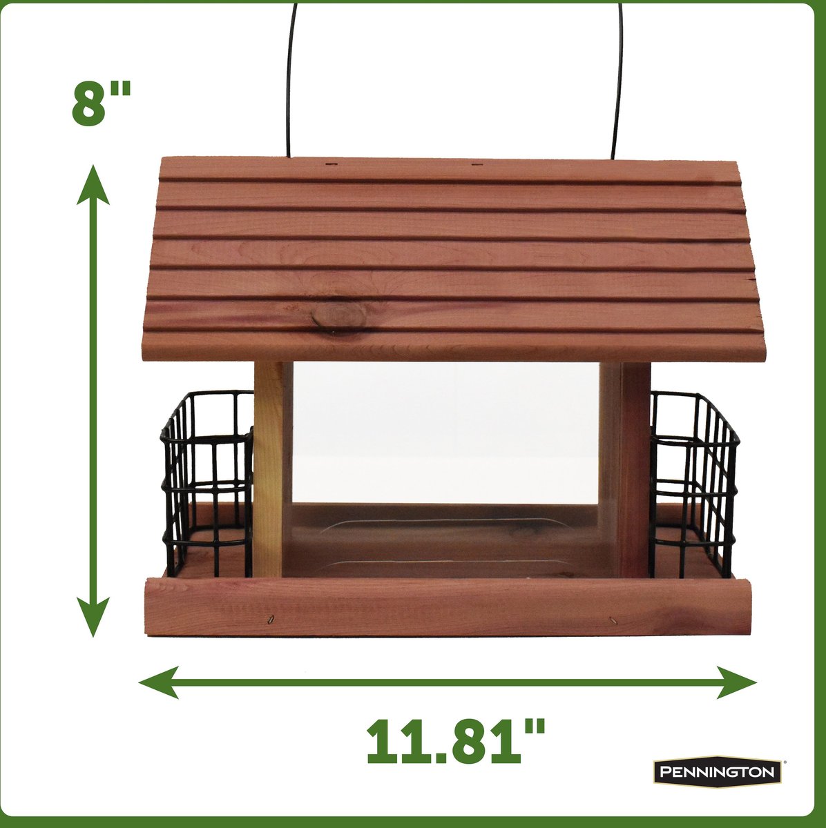 Pennington Cedar Grand Snack Shack Bird Feeder