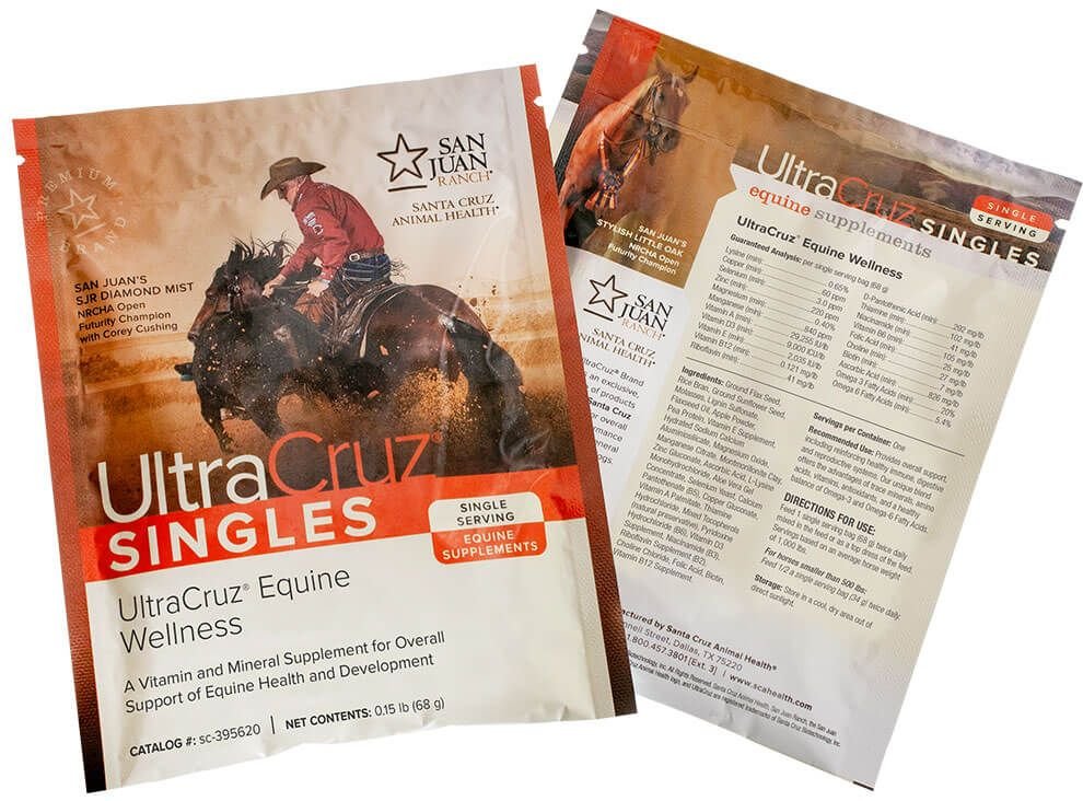 UltraCruz Equine Wellness Pellet Horse Supplement， 30 Day Singles