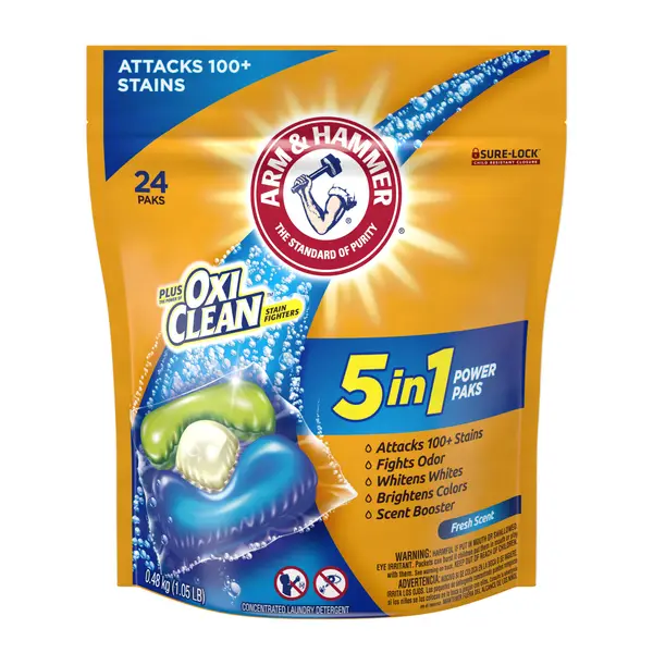 Arm and Hammer 24-Count Plus OxiClean 5-in-1 Power Paks