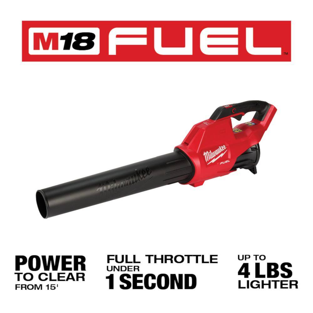 MW M18 FUEL 120 MPH 450 CFM 18V Lithium-Ion Brushless Cordless Handheld Blower wM18 7-14 in. Circular Saw 6.0 Ah Battery 2724-20-2732-20-48-11-1865